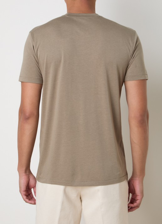 TOM FORD T-shirt met ronde hals - achterkant 5 olijfgroen