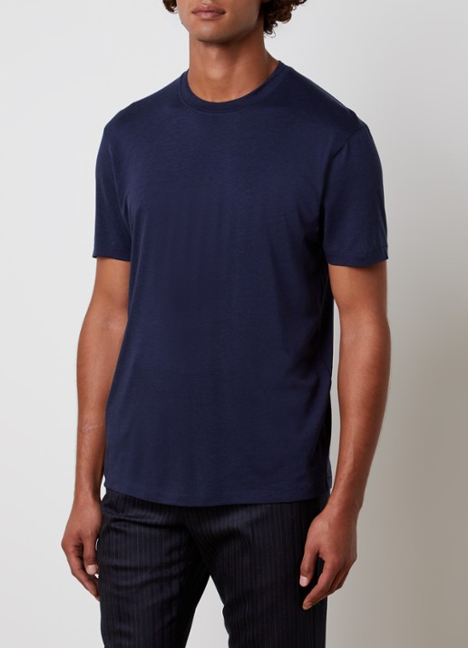 TOM FORD T-shirt met ronde hals - detail indigo