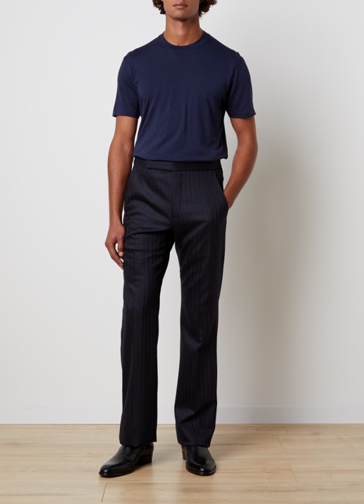 TOM FORD T-shirt met ronde hals - voorkant 5 indigo