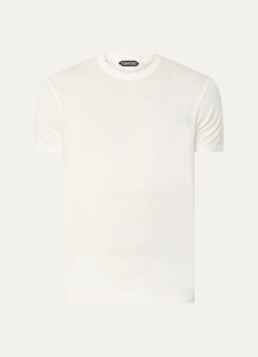 Tom Ford T-Shirt  - voorkant 3 gebroken wit