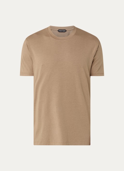 Tom Ford T-Shirt  - voorkant khaki