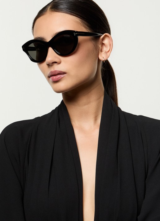 TOM FORD Toni zonnebril TR001841 - voorkant 5 zwart