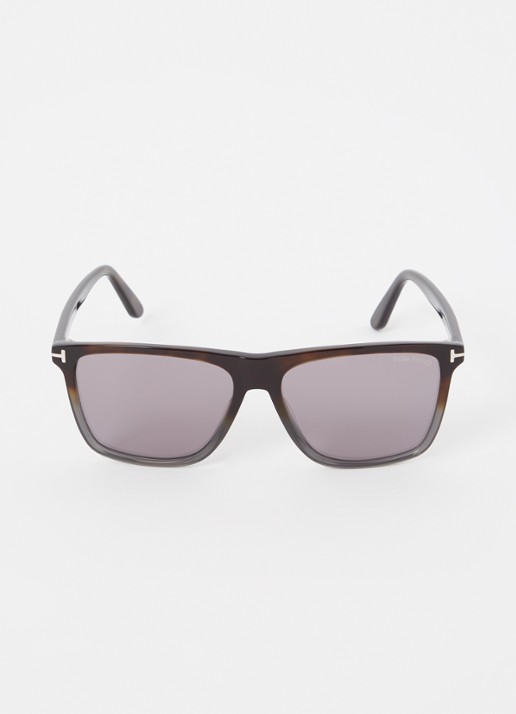 TOM FORD Wayfarer zonnebril FT0832 - detail 3 donkerbruin
