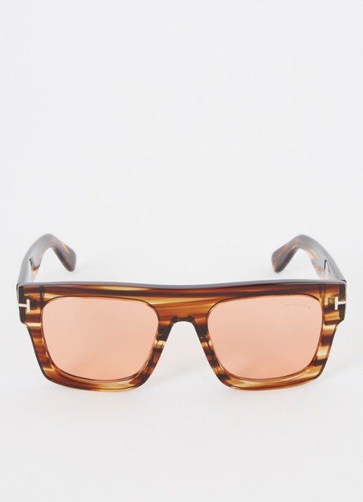 TOM FORD Wayfarer zonnebril TF0711 - detail 2 bruin