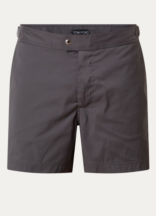 TOM FORD Zwemshorts met steekzakken - voorkant 3 antraciet