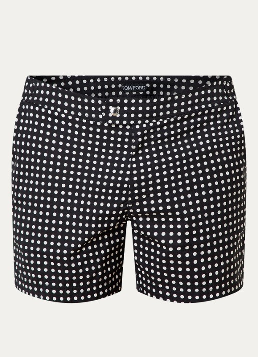 Tom Ford Zwemshorts met stippenprint en steekzakken