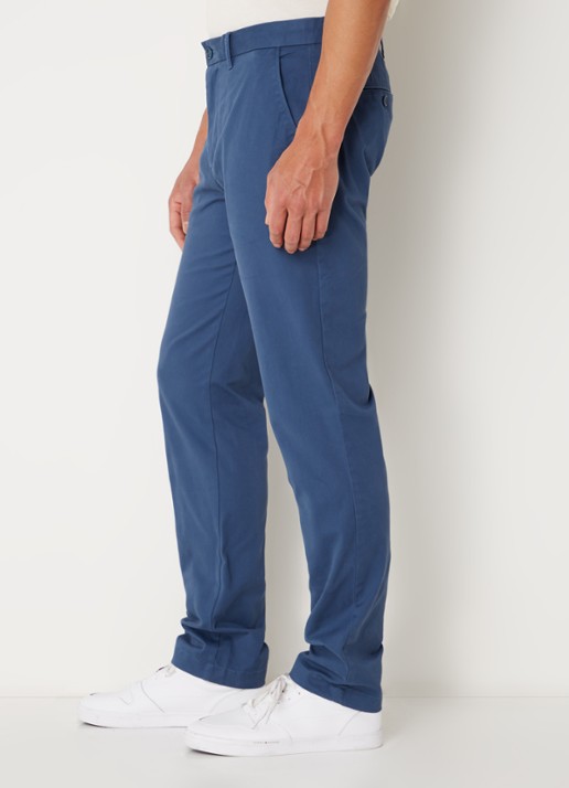 Tommy Hilfiger 1985 Denton straight fit chino met steekzakken - detail 5 petrol