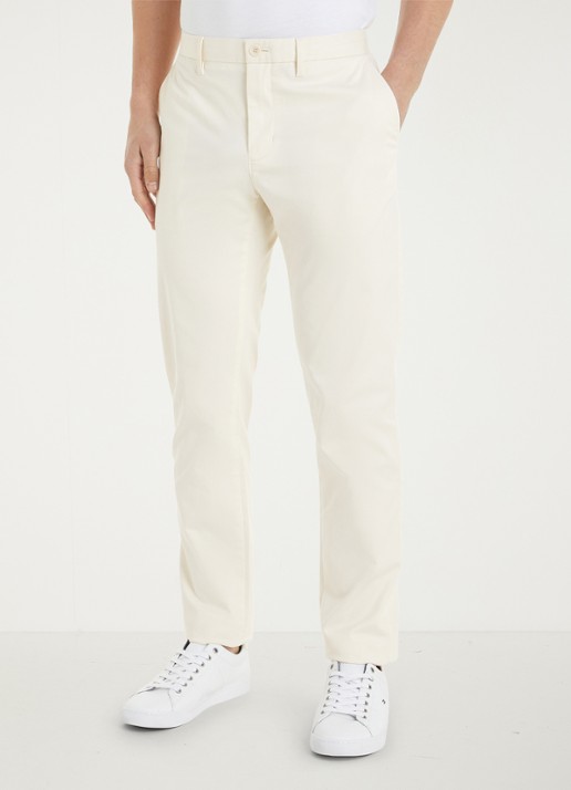 Tommy Hilfiger 1985 Denton straight fit chino met steekzakken - detail 2 beige