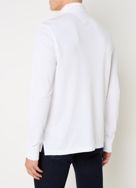 Tommy Hilfiger 1985 regular fit polo van piqué katoen  - achterkant 4 wit