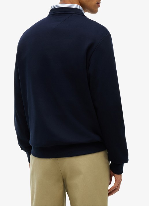 Tommy Hilfiger 1985 Terry sweater met logo  - achterkant 5 donkerblauw