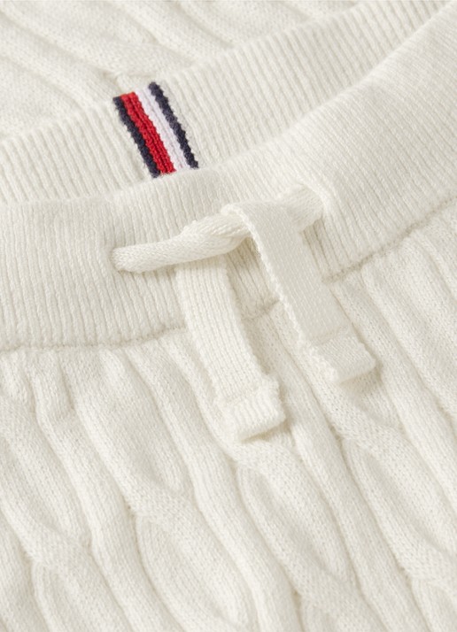 Tommy Hilfiger Babyset met trui, broek en muts 3-delig - detail 3 ivoor