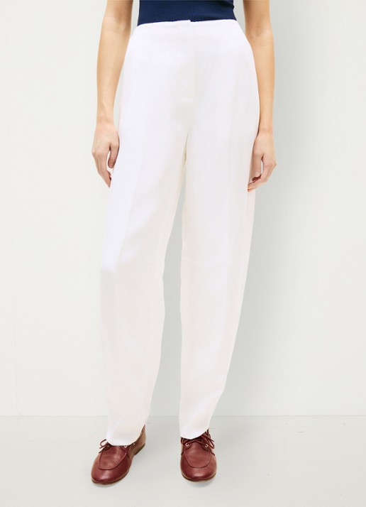 Tommy Hilfiger Barrel high waist pantalon in linnenblend