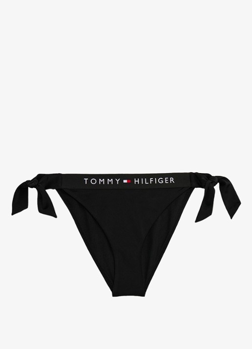 Tommy Hilfiger Bikinislip met logoband - voorkant zwart