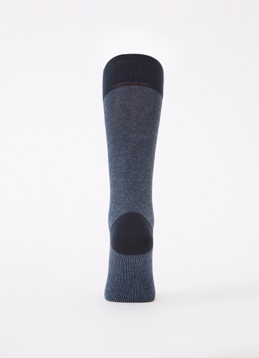 Tommy Hilfiger Birdseye sokken in 2-pack - voorkant 3 donkerblauw