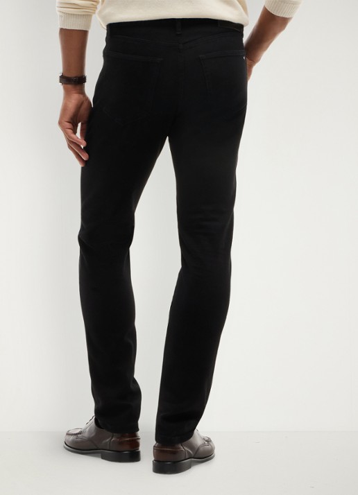 Tommy Hilfiger Bleeker slim fit jeans met gekleurde wassing - achterkant 5 zwart