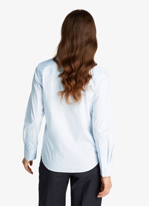 Tommy Hilfiger Blouse met logo - achterkant 3 lichtblauw