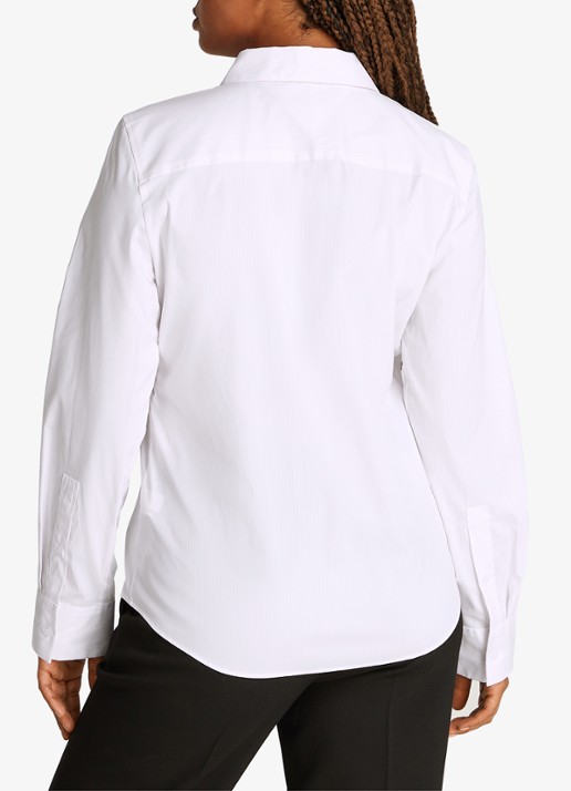 Tommy Hilfiger Blouse met logo - achterkant 3 lichtroze