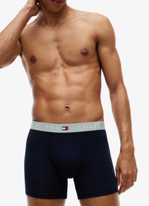 Tommy Hilfiger Boxershort van katoen met logoband 3-pack  - detail 2 zwart