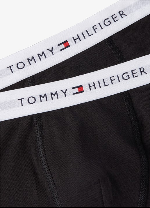 Tommy Hilfiger Boxershorts met logoband in 2-pack - detail 3 zwart