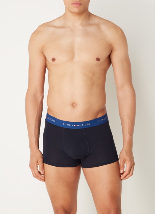 Tommy Hilfiger Boxershorts met logoband in 3-pack - voorkant 4 vuurrood