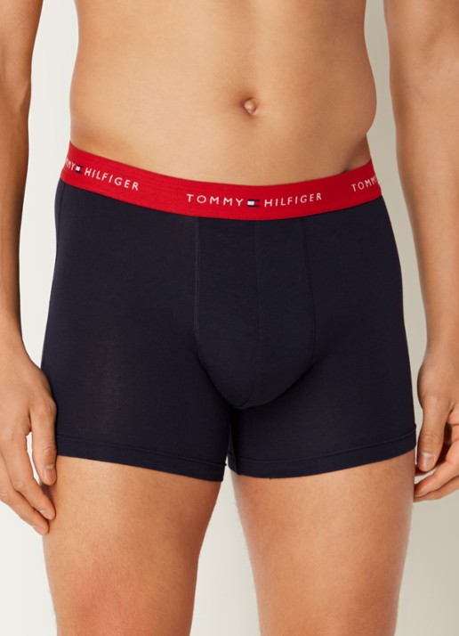 Tommy Hilfiger Boxershorts met logoband in 3-pack - detail 4 diepzwart
