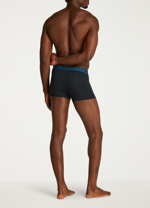 Tommy Hilfiger Boxershorts met logoband in 3-pack - achterkant donkerblauw