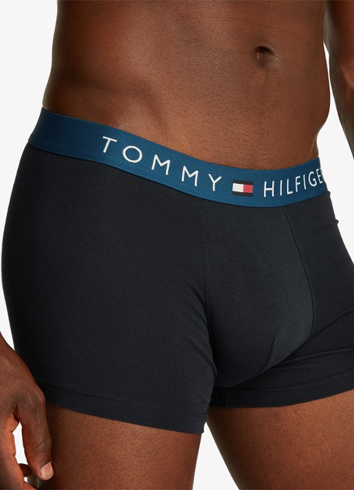Tommy Hilfiger Boxershorts met logoband in 3-pack - detail 2 donkerblauw