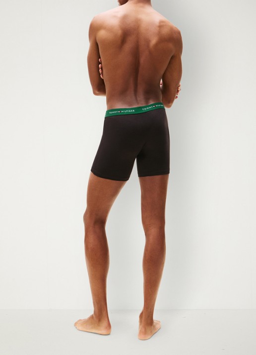 Tommy Hilfiger Boxershorts met logoband in 3-pack - achterkant 3 lichtgroen