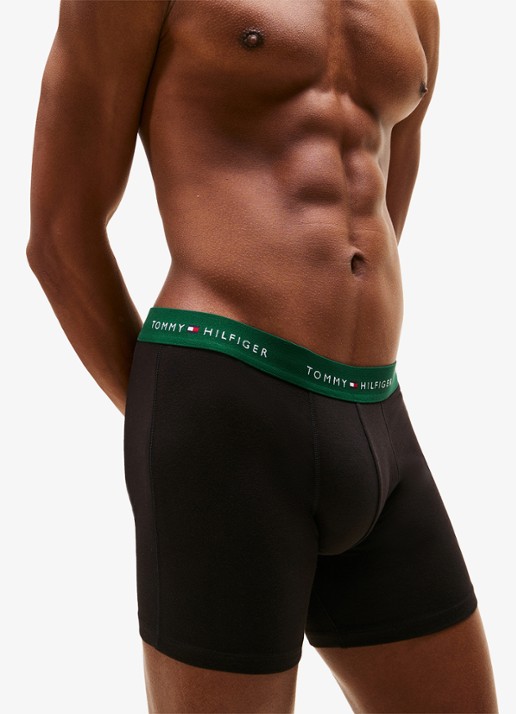 Tommy Hilfiger Boxershorts met logoband in 3-pack - detail 4 lichtgroen