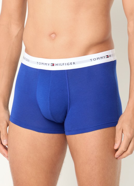 Tommy Hilfiger Boxershorts met logoband in 3-pack    - detail 9 blk/drk ash/wdg blu-0tu / zwart