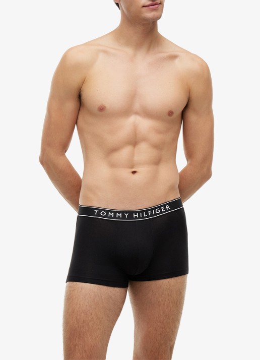 Tommy Hilfiger Boxershorts met logoband in 3-pack - detail zwart