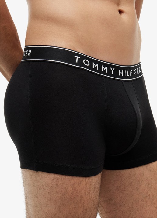 Tommy Hilfiger Boxershorts met logoband in 3-pack - detail 2 zwart