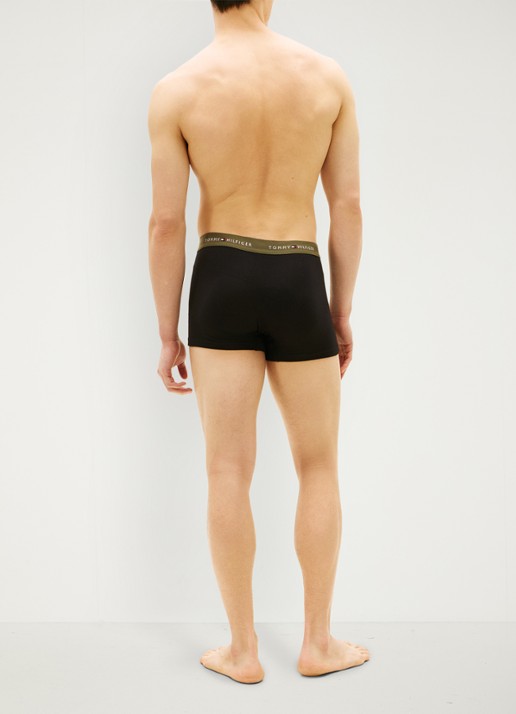 Tommy Hilfiger Boxershorts met logoband in 3-pack - achterkant 6 blauw