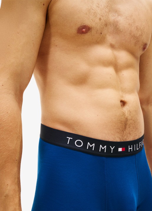 Tommy Hilfiger Boxershorts met logoband in 3-pack - detail 5 blauw