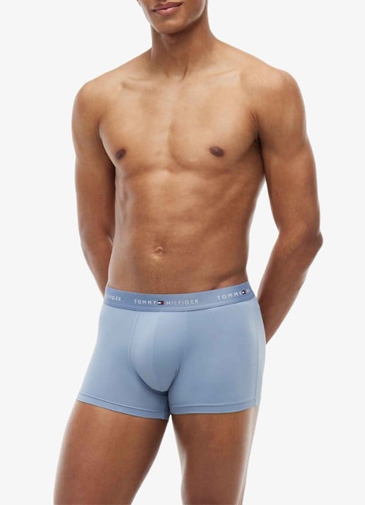 Tommy Hilfiger Boxershorts met logoband in 3-pack - detail 4 donkerblauw