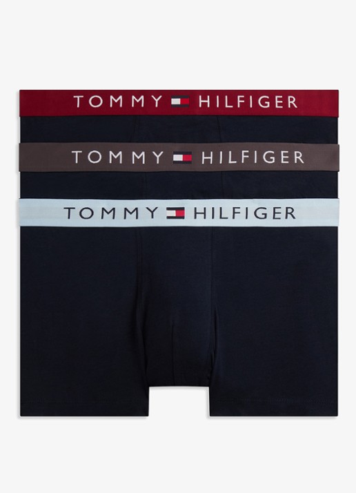 Tommy Hilfiger Boxershorts met logoband in 3-pack - detail 5 donkerblauw
