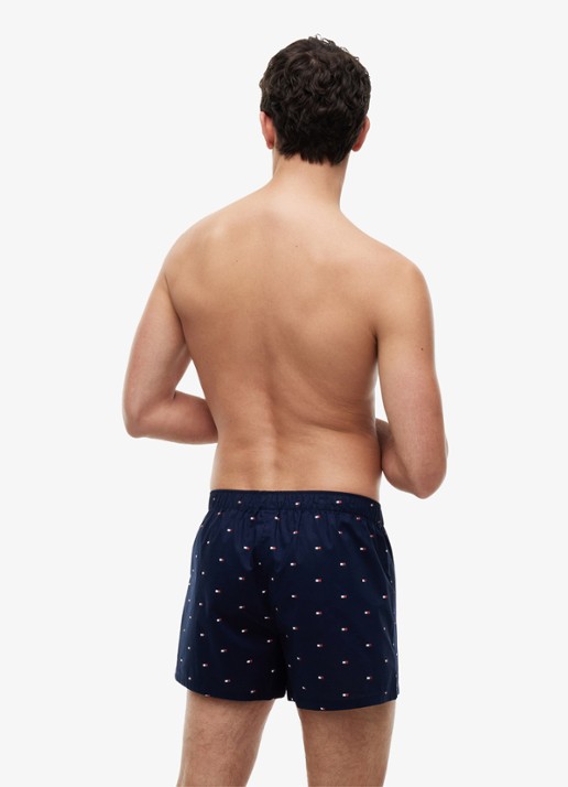 Tommy Hilfiger Boxershorts met logoband in 3-pack - achterkant 6 blauw