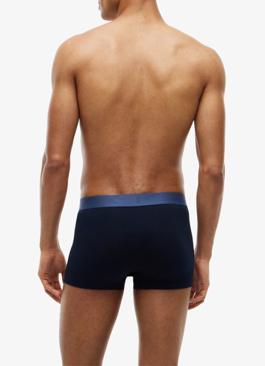 Tommy Hilfiger Boxershorts met logoband in 3-pack - achterkant zwart
