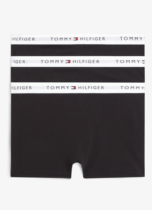 Tommy Hilfiger Boxershorts met logoband in 3-pack - detail zwart