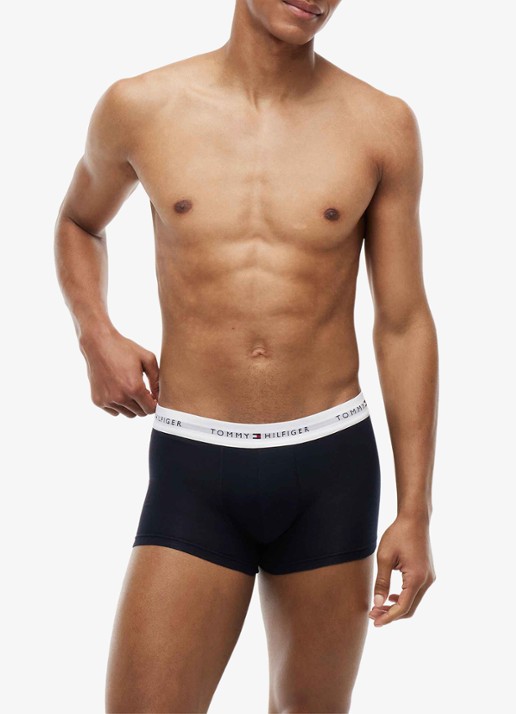 Tommy Hilfiger Boxershorts met logoband in 5-pack - detail wit