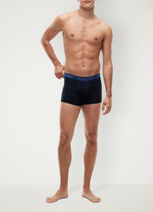 Tommy Hilfiger Boxershorts met logoband in 5-pack - voorkant 2 zwart