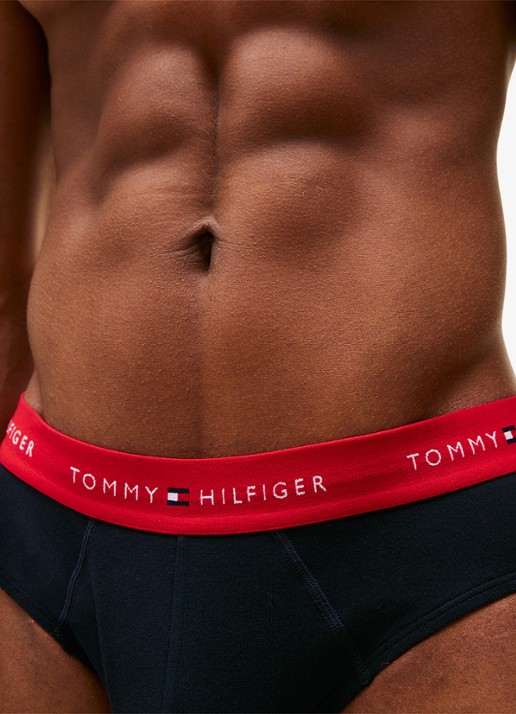 Tommy Hilfiger Boxerslips met logoband in 3-pack - detail 6 des sky/primary red/white-05m