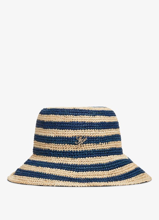 Tommy Hilfiger Buckethoed van crochet met logo