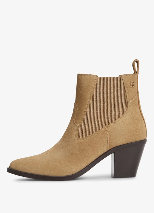 Tommy Hilfiger Chelsea boot van suède - detail 3 camel