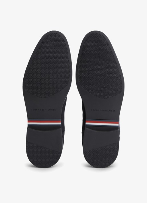 Tommy Hilfiger Chelsea boot van suède - detail 2 donkerblauw