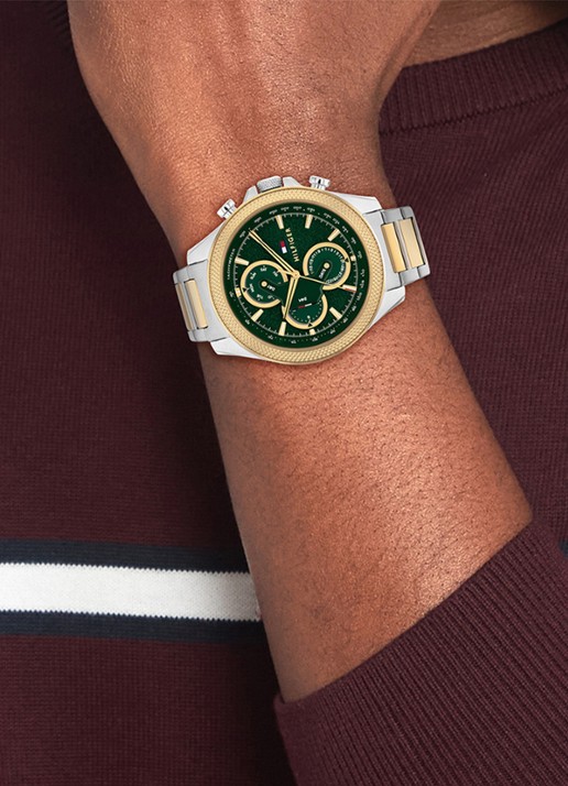 Tommy Hilfiger Clark horloge TH1792079  - voorkant 2 zilver