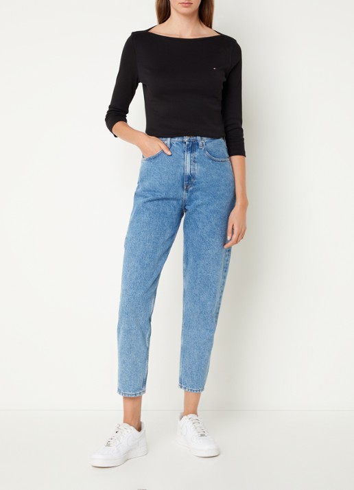 Tommy Hilfiger Cody longsleeve met logoborduring - voorkant 3 undefined
