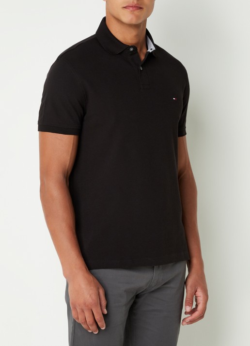 Tommy Hilfiger Core regular fit polo van piqué katoen met logoborduring