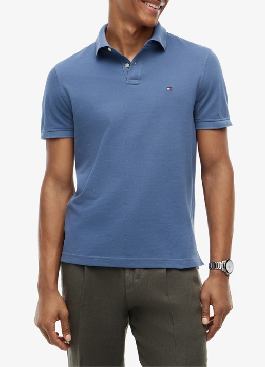Tommy Hilfiger Core regular fit polo van piqué katoen met logoborduring