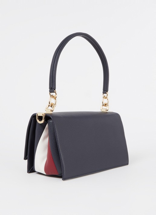 Tommy Hilfiger Crossbodytas met afneembare schouderriem - achterkant donkerblauw